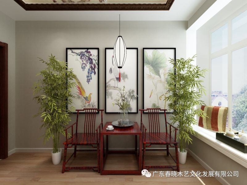 春曉木藝紅木家具全屋定制案例全景賞析——廣州保利天悅凈面積82.16M2居室(圖12) 春曉木藝紅木家具全屋定制案例全景賞析——廣州保利天悅凈面積82.16M2居室(圖12)