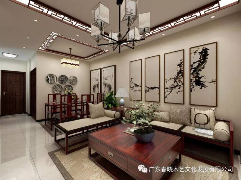 現(xiàn)代居室中的禪風意境 ——萬科尚城凈面積88m2復式紅木家具全屋定制案例賞析(圖5) 現(xiàn)代居室中的禪風意境 ——萬科尚城凈面積88m2復式紅木家具全屋定制案例賞析(圖5)