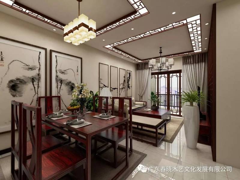 現(xiàn)代居室中的禪風意境 ——萬科尚城凈面積88m2復式紅木家具全屋定制案例賞析(圖6) 現(xiàn)代居室中的禪風意境 ——萬科尚城凈面積88m2復式紅木家具全屋定制案例賞析(圖6)