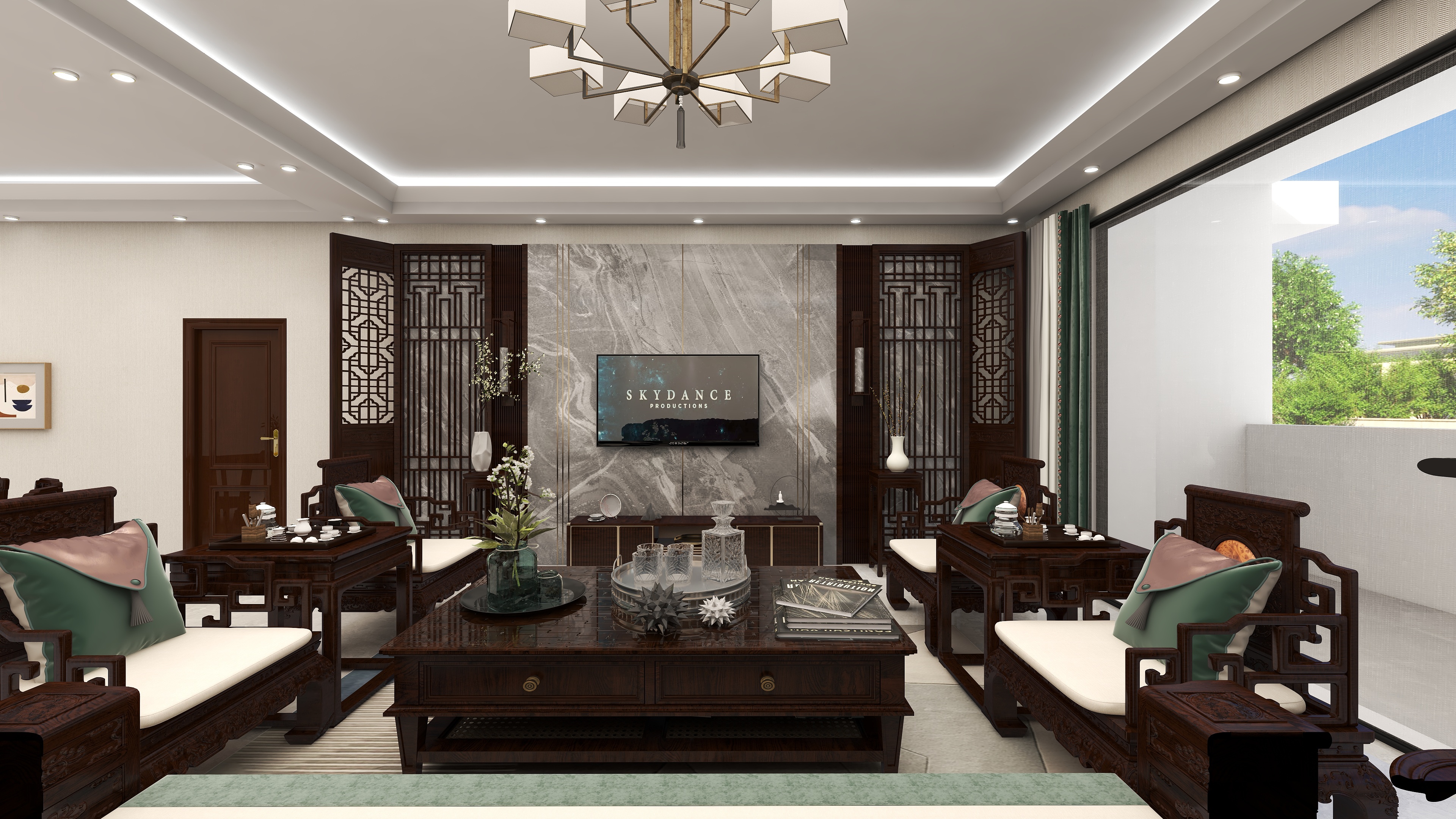 大平層戶型其中一角#新中式家具設(shè)計(jì)(圖2) 太古倉-客餐廳-20230316-141948.jpg